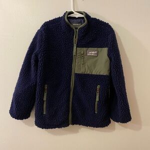 Eddie Bauer Kids Navy and Gray Fleece Jacket